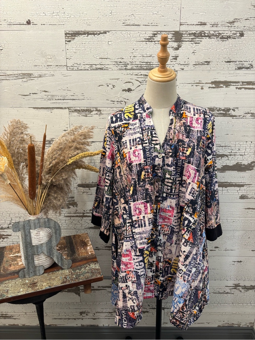 Flutter Art Print Graphic Women's Top